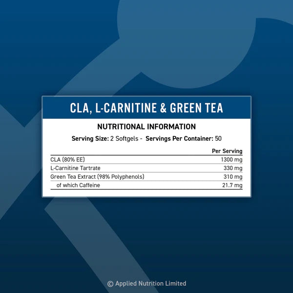 Applied Nutrition CLA + L-Carnitine & Green Tea Capsules