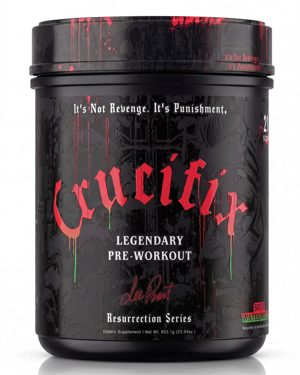Lee Preist Hand Signed Crucifix Legendary Pre-Workout