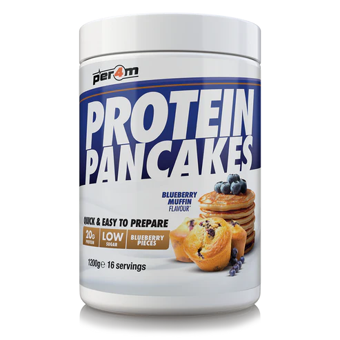 Blueberry Muffin Protein Pancakes image 0